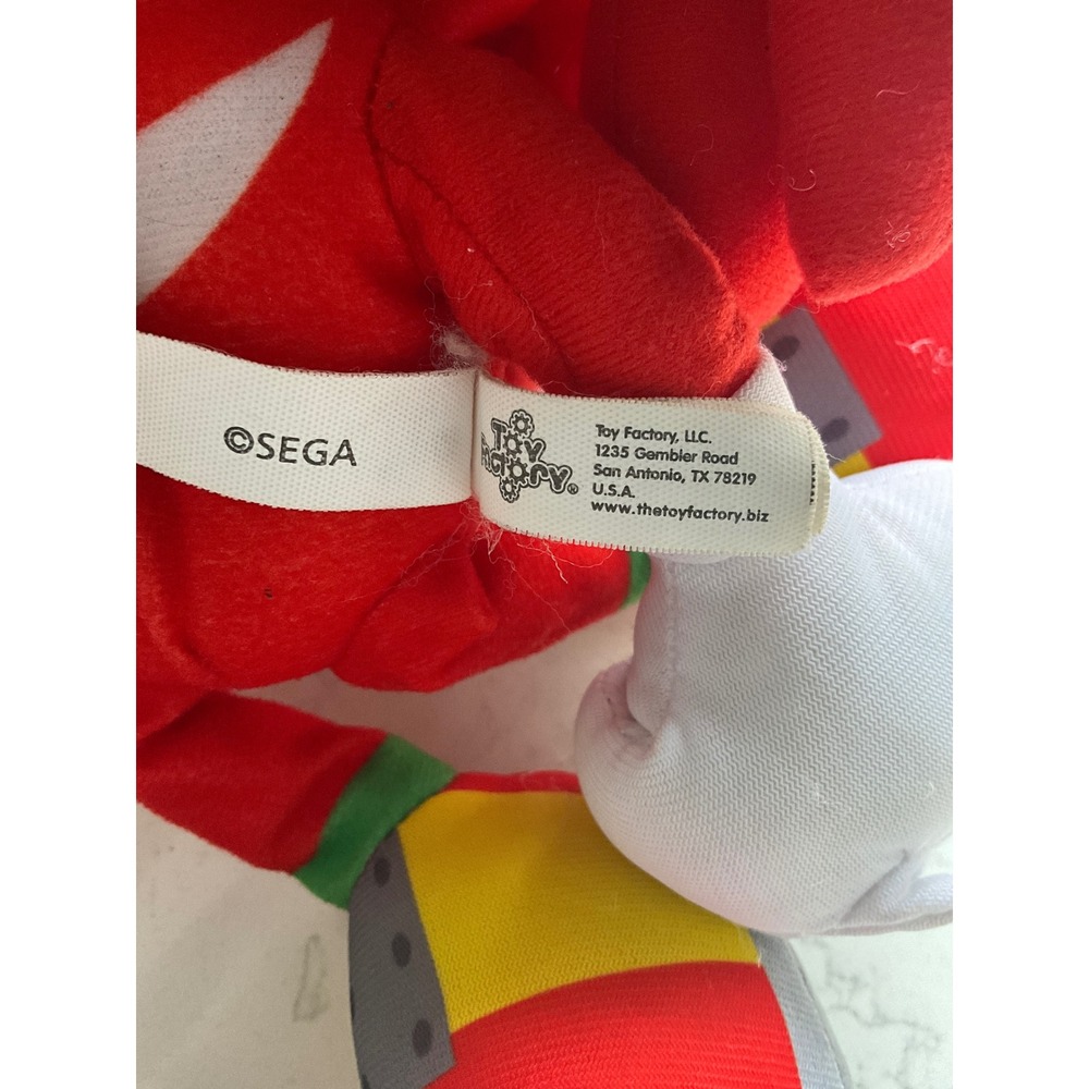 Sonic the Hedgehog Knuckles Plush Toy SEGA Toy Factory Red 10 Inch Gamestop‎ - Picture 4 of 4
